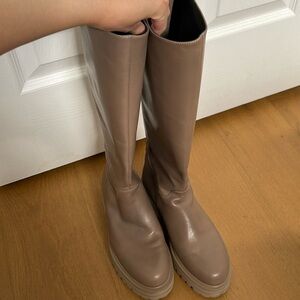 La CANADIENNE Taupe Combat & Moto Boots
